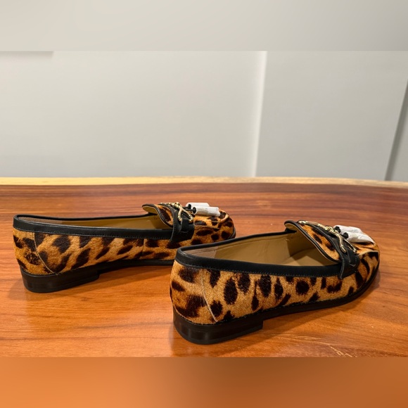 Talbots Laura Leopard Print Loafers with tassels size 8.5 - Picture 4 of 9